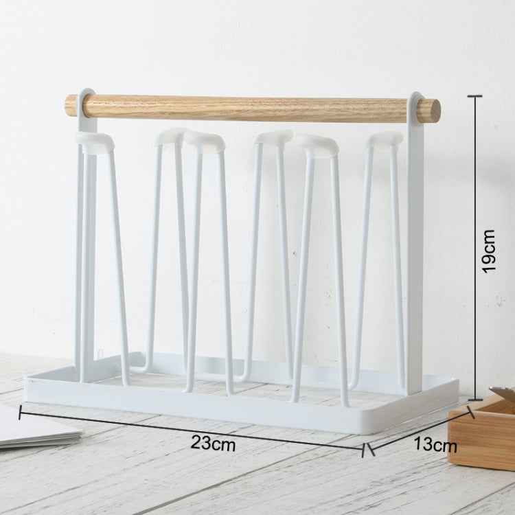 Iron Kitchen Cup Holder Drain Shelf