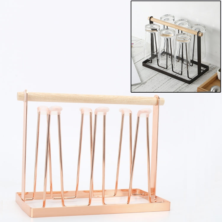 Iron Kitchen Cup Holder Drain Shelf