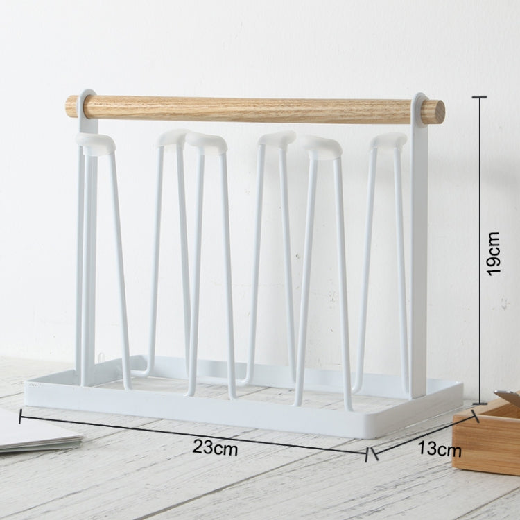 Iron Kitchen Cup Holder Drain Shelf