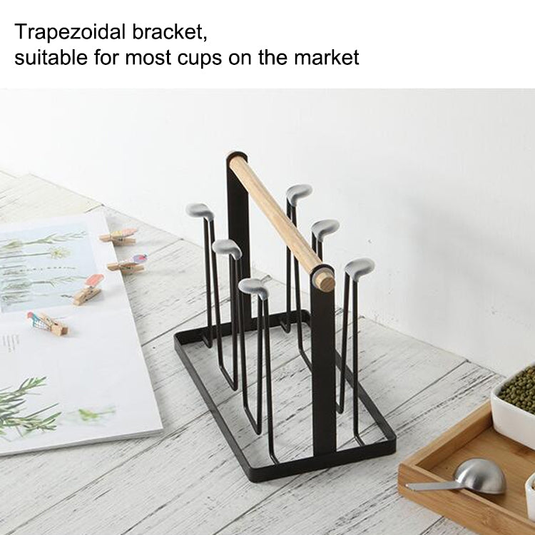 Iron Kitchen Cup Holder Drain Shelf