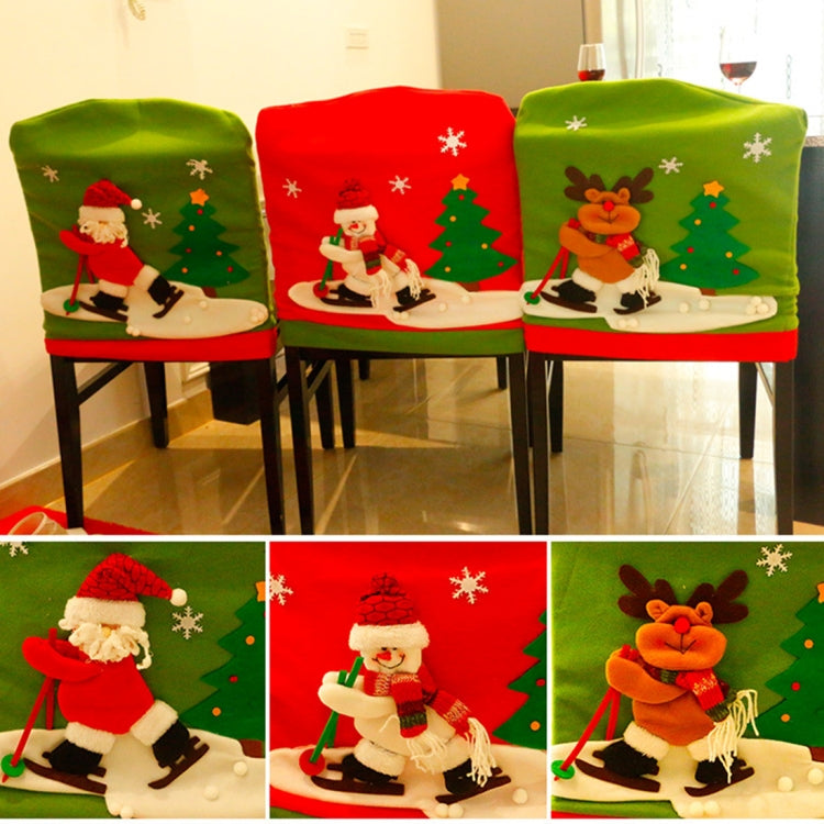 Christmas Dinner Table Decoration New Style Christmas Chair Cover, HC7060A, HC7060B, HC7060C