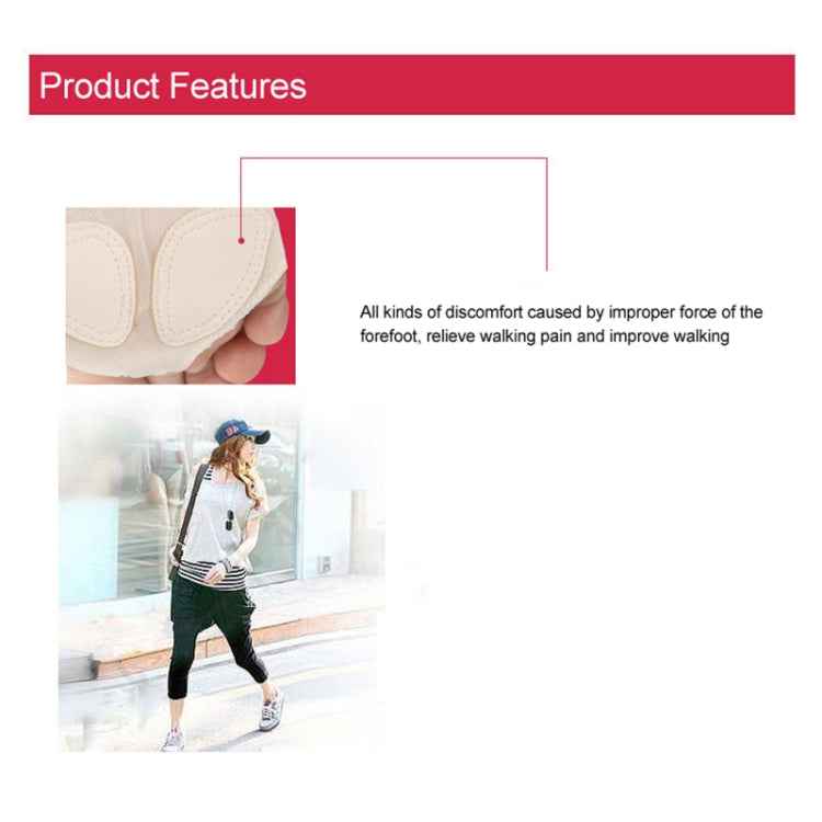 Professional Belly Ballet Dance Toe Pad Practice Shoes Forefoot Pads Socks Anti-slip Breathable Toe Socks Sleeve, Size: S(35-36 Yards), Size: S(35-36 Yards)