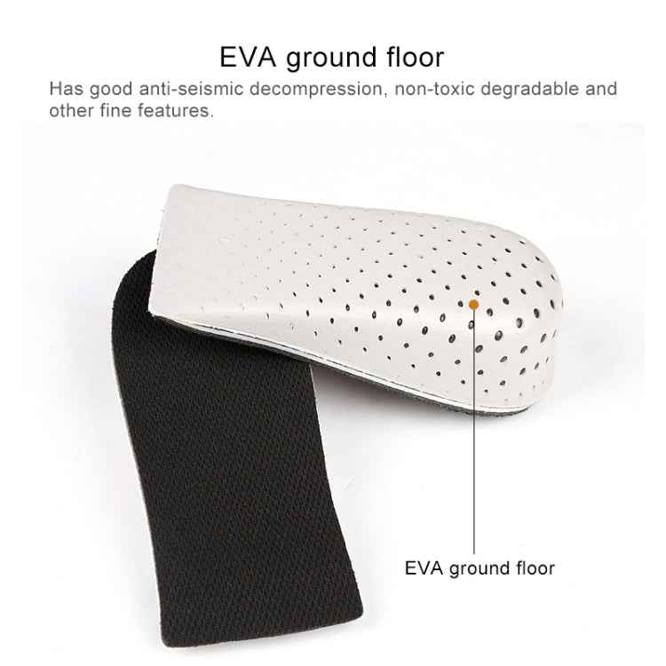 Heighten Heel Insert Shoes Pad Cushion Arch Height Increase Half Insole, Height: 2cm