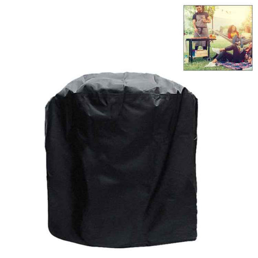 Outdoor Anti-UV Waterproof Dust-proof 210D Oxford Cloth BBQ Cylindrical Protective Bag Charcoal Barbeque Grill Cover, Size: 71x73cm