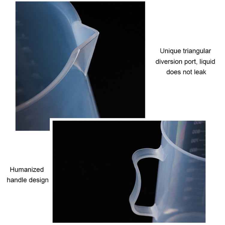 500ml Thin Section PP Plastic Flask Digital Measuring Cup Cylinder Scale Measure Glass Lab Laboratory Tools