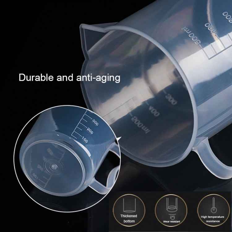 500ml Thin Section PP Plastic Flask Digital Measuring Cup Cylinder Scale Measure Glass Lab Laboratory Tools