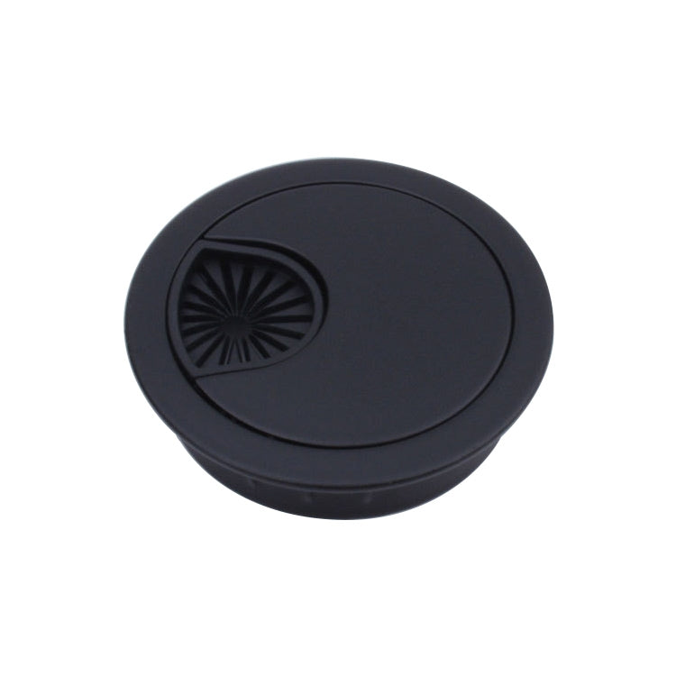 2 PCS Desk Computer Desktop Zinc Alloy Round Threading Box Hole Cover, Hole Diameter: 50mm (Bright Gold)