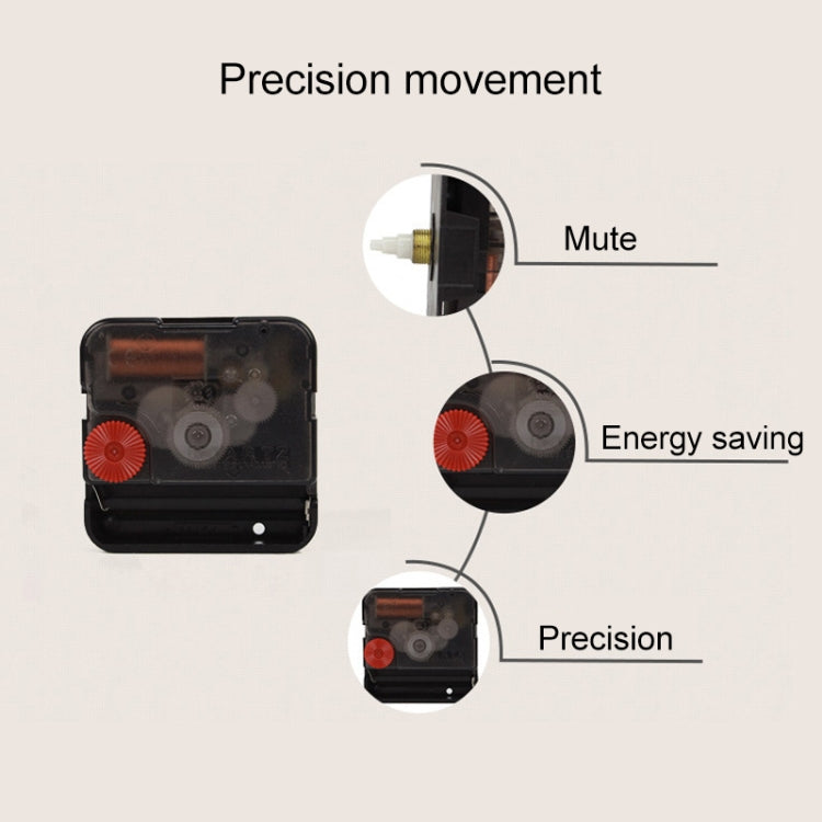 Retro Wooden Round Single-sided Gear Clock Rome Number Wall Clock, Diameter: 35cm