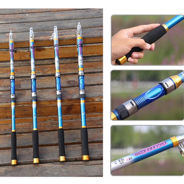 2.1m Carbon Pole  Travel Portable Fishing Pole,Random Color Delivery, 2.1m