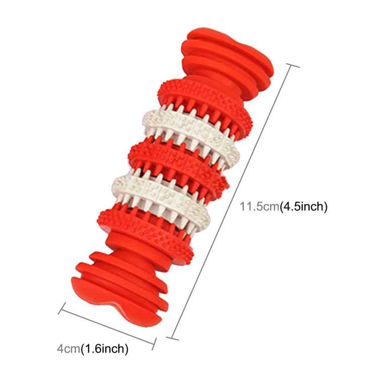 Dog Toy  for Pets Tooth Cleaning Chewing Toys of Non-Toxic Soft Rubber , Small Size,Length:12cm, 12cm Blue, 12cm Red, 12cm Baby Blue, 12cm Orange