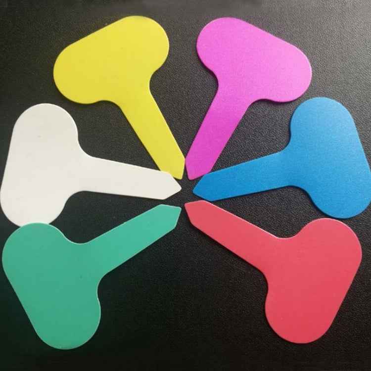 100PCS Floral Label Gardening Label Waterproof small card Insert Label Potted Label,Random Color Delivery