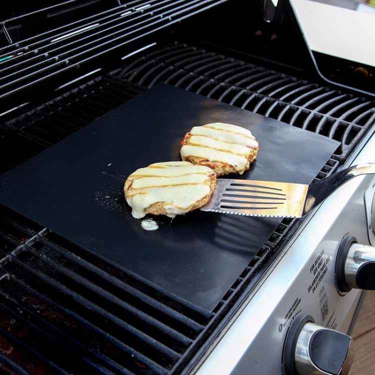 2 PCS 0.2mm Thick Barbecue Grill Mat Non-Stick BBQ Grill Mats, Size:40x33CM