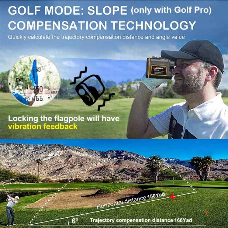 SNDWAY SW1000A Handheld Outdoor Waterproof Telescope Range Finder Distance Measurer, 1000m