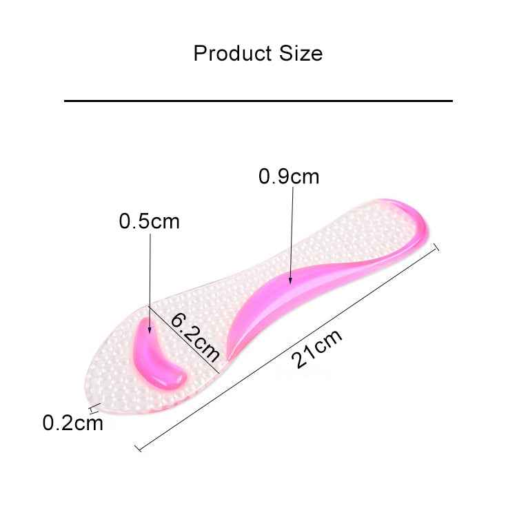 Women Silicone Gel Massage Arch Support Insoles Orthotic Flatfoot Prevent Foot Cocoon High Heels Shoes Pad ,Random Color Delivery
