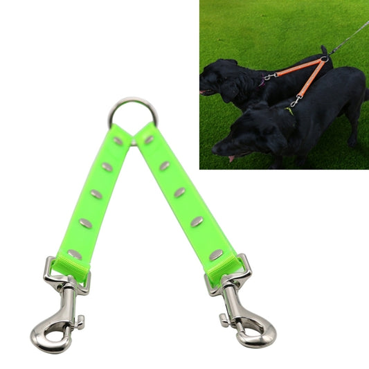 TPU Material Pet Dogs 2 in 1 Tangle-free Traction Rope Double Pet Dog Walking Leash, Length: 25 cm
