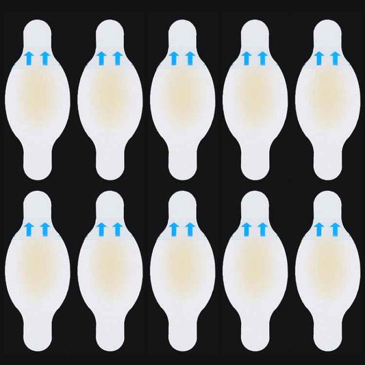 10 PCS Foot Care Skin Hydrogel Analgesic Plaster Blisters Slip Heel Protector Size: 28x69cm