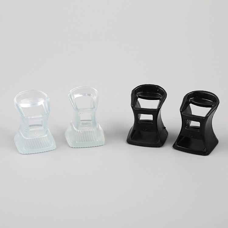 5 Pairs Hard Wearing Anti-slip PVC StoppersShoes High Heel Cover Protectors, Size: L ,Random Color Delivery