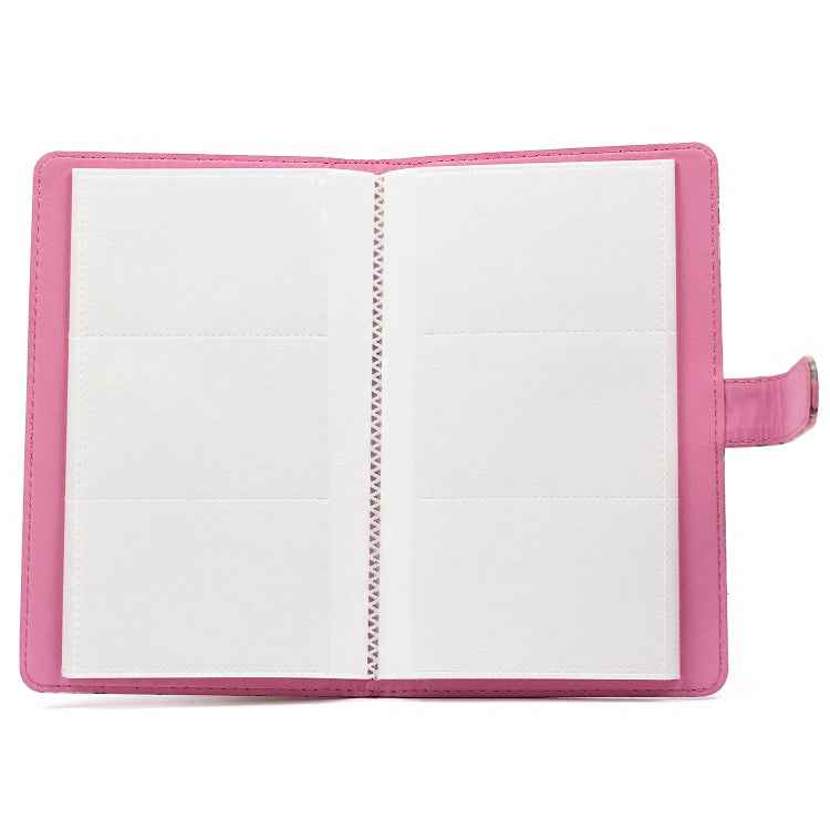 Pink Flamingo Pattern 3 inch DIY PU Mini Creativity Insert Type 32 Pages Exquisite Photo Album for Polaroid