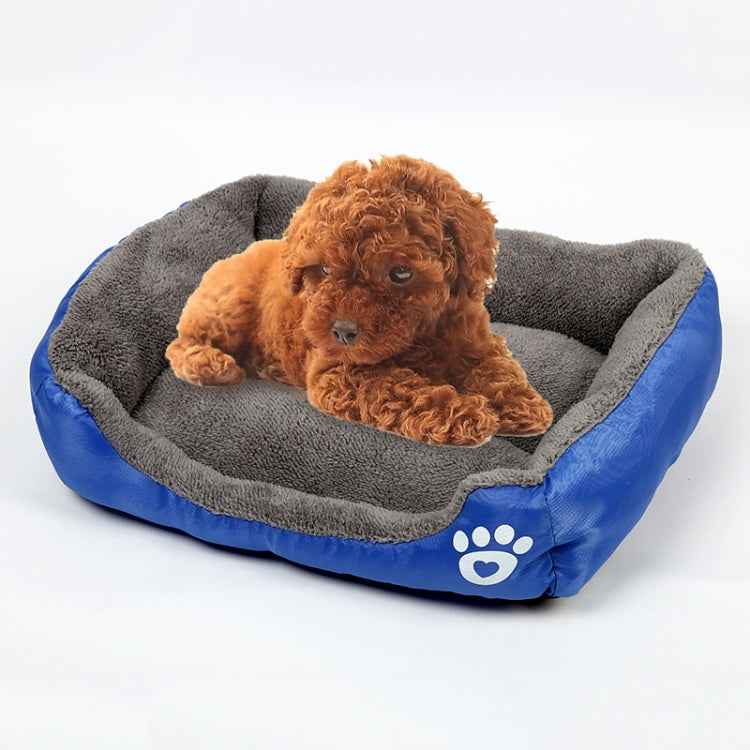 Candy Color Four Seasons Genuine Warm Pet Dog Kennel Mat Teddy Dog Mat, Size: M, 54×42×12cm