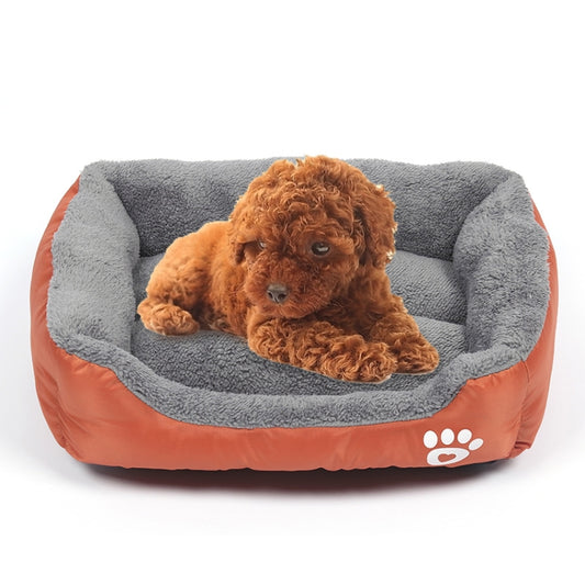 Candy Color Four Seasons Genuine Warm Pet Dog Kennel Mat Teddy Dog Mat, Size: S, 43×32×10cm