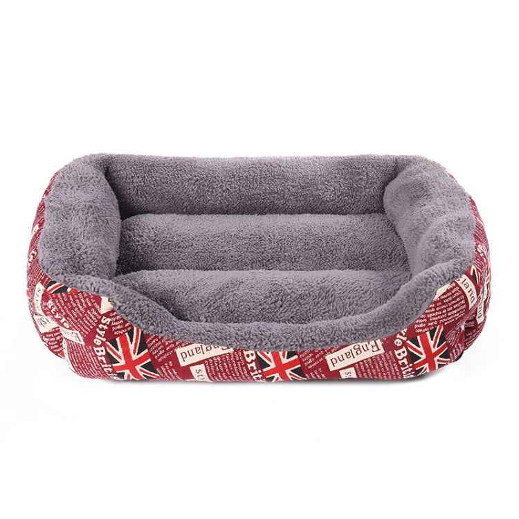 National Flag Four Seasons Genuine Warm Pet Dog Kennel Mat, Size: L, 66×50×14cm