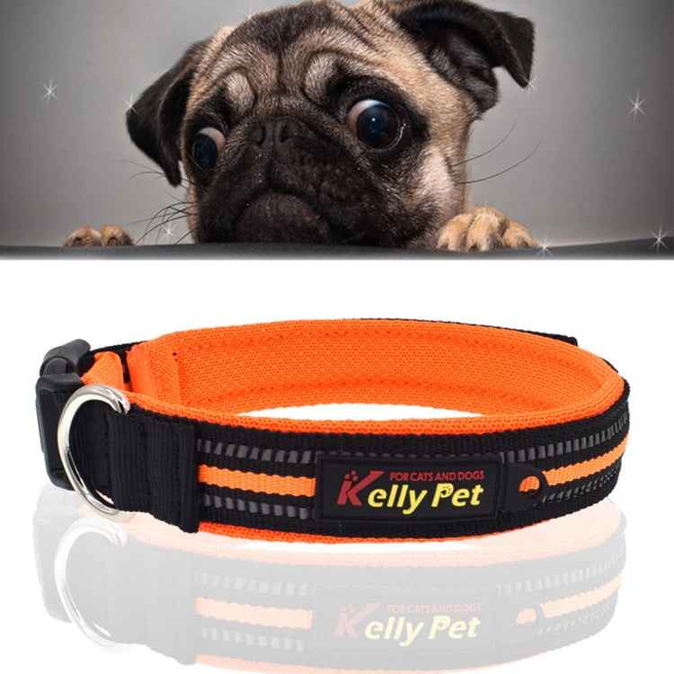 Pet Dogs Polyester Reflective Breathable Pets Collar Traction Lead Leash, Size: L, 2.5*47*54cm