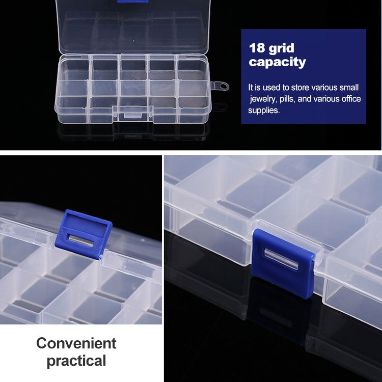 10 PCS Removable Grid Plastic Box Organizer for Jewelry Earring Fishing Hook Small Accessories, Size: Small, 10 Slots, 10 Slots (Orange + blue), 10 Slots (Purple+Blue), 10 Slots  (White+Pink), 10 Slots  (White+Blue), 10 Slots (Pink+Blue)