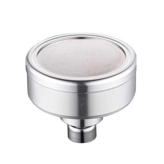Removable and Washable Space Aluminum Plated Round Pressurized Top Spray Shower Head, Size: 82mm
