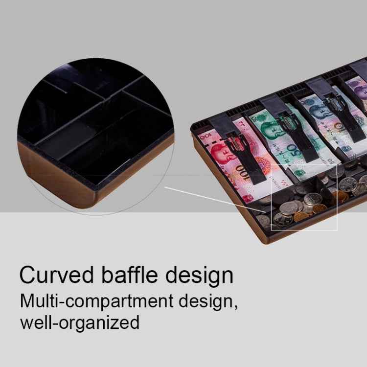 Durable Four-frame ABS Cash Coin Register Insert Tray Cashier Drawer Storage Cash Register Tray Box Classify Organizer