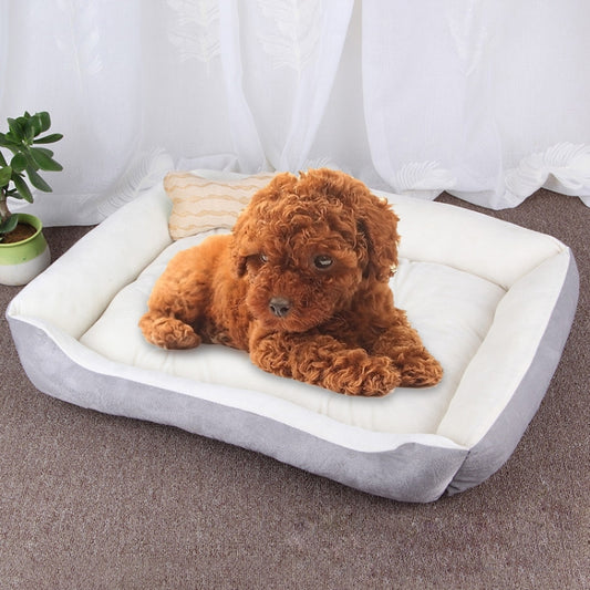 Dog Bone Pattern Big Soft Warm Kennel Pet Dog Cat Mat Blanket, Size: XL, 90×70×15cm