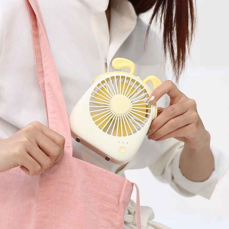 WT-F14 1200 mAh Rabbit Shape Mini Portable Fan with 3 Speed Control