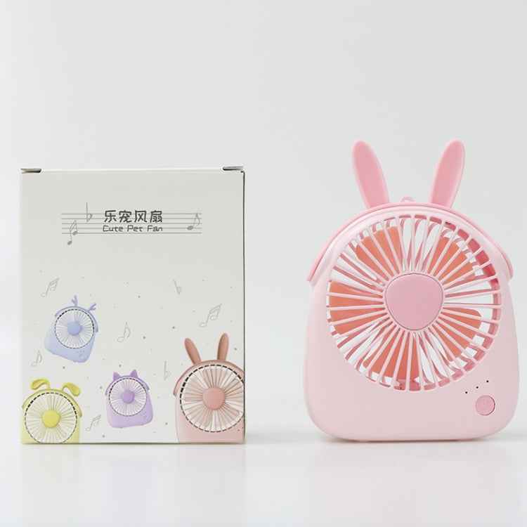 WT-F14 1200 mAh Rabbit Shape Mini Portable Fan with 3 Speed Control