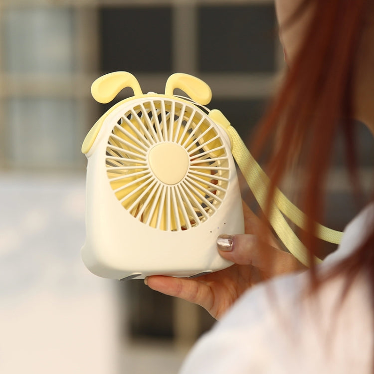 WT-F14 1200 mAh Rabbit Shape Mini Portable Fan with 3 Speed Control