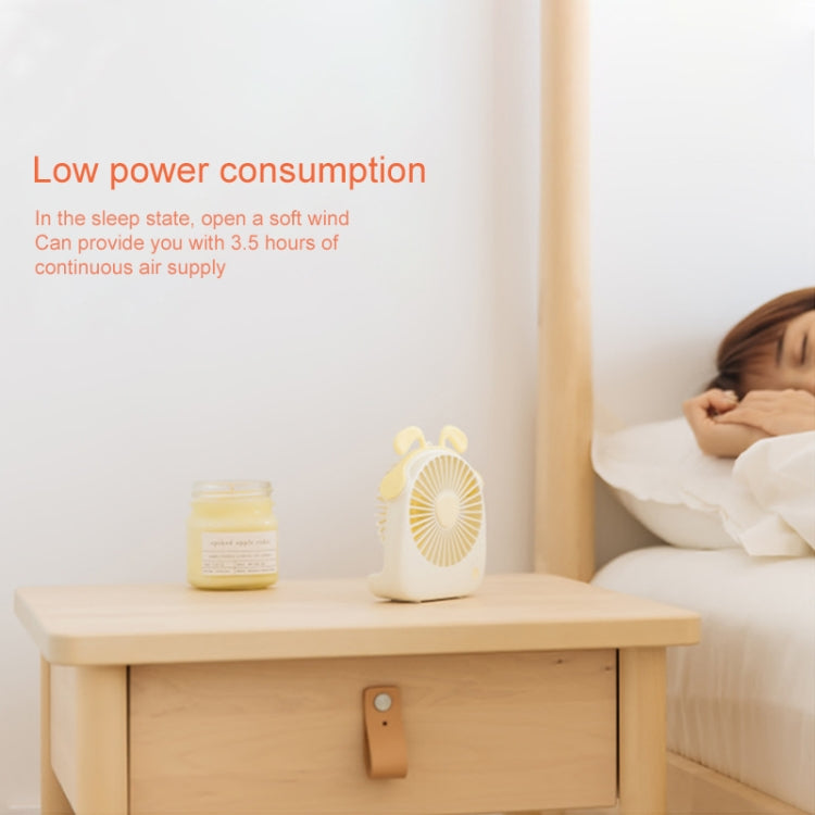 WT-F14 1200 mAh Rabbit Shape Mini Portable Fan with 3 Speed Control
