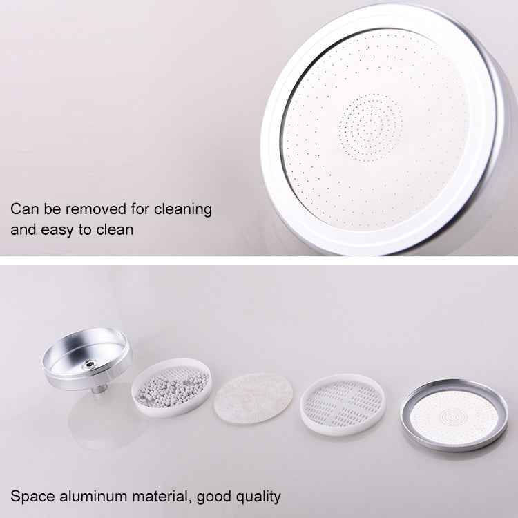 Removable and Washable 304 Stainless Steel Round Pressurized Top Spray Shower Head, Size: 118mm, Pattern D