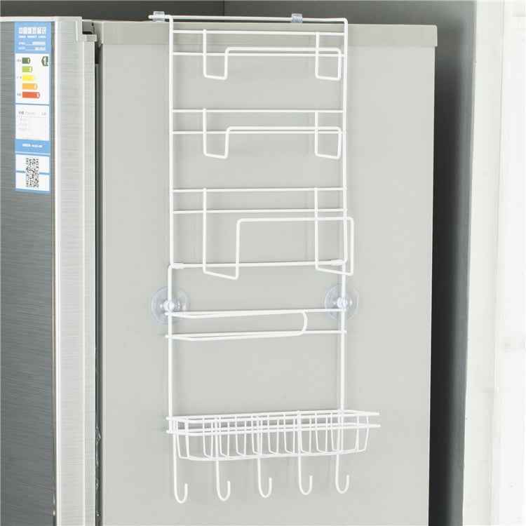 Multi-layer Fridge Storage Rack Side Shelf Sidewall Holder Multi-function Kitchen Organizer Household, Size: 25 x 9.5 x 62cm