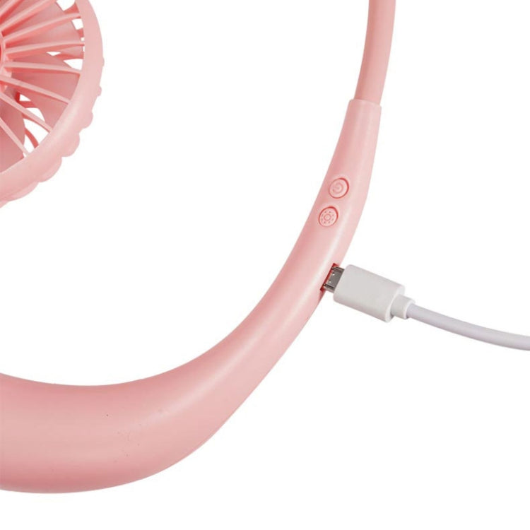 Creative Mini Hanging Neck Type Fan Outdoor LED Fan