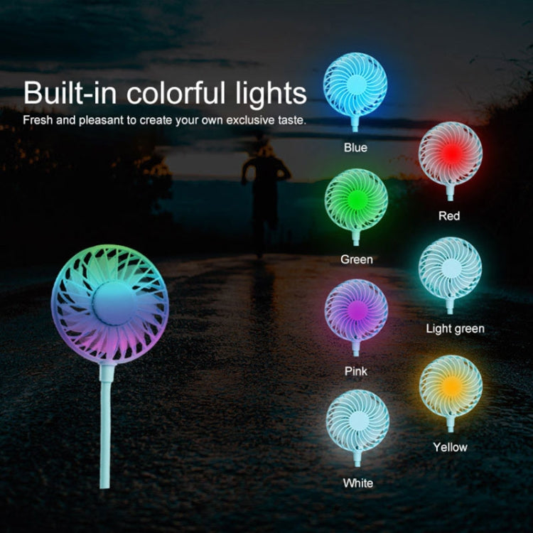 Creative Mini Hanging Neck Type Fan Outdoor LED Fan, F008 (Blue), F008 (White), F008 (Black), F008