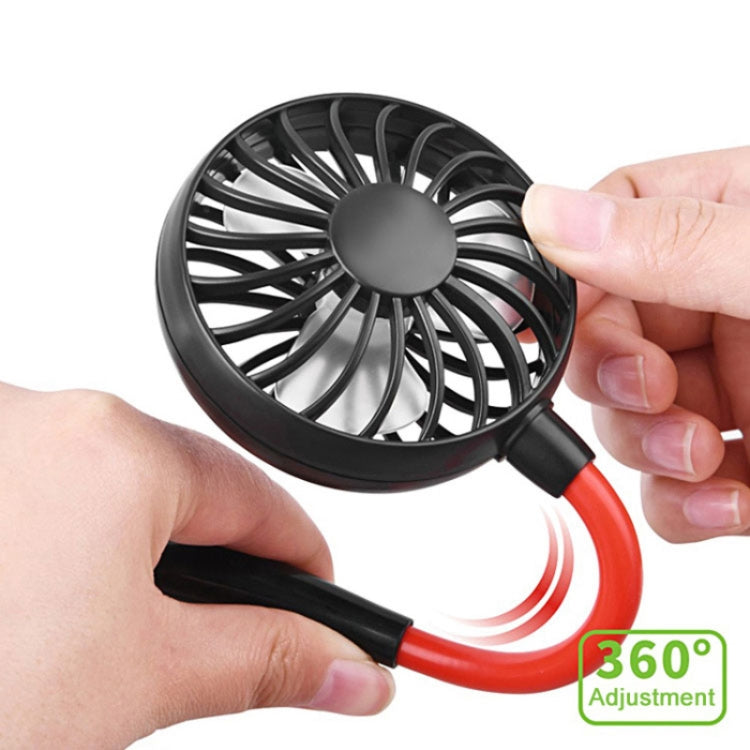 Creative Mini Hanging Neck Type Fan Outdoor LED Fan, F008 (Blue), F008 (White), F008 (Black), F008