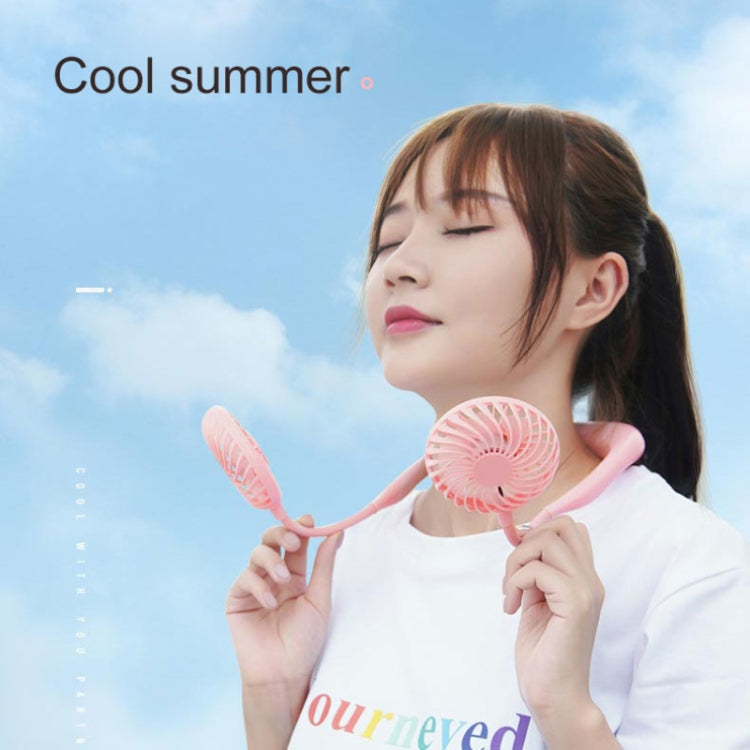 Creative Mini Hanging Neck Type Fan Outdoor LED Fan, F008 (Blue), F008 (White), F008 (Black), F008