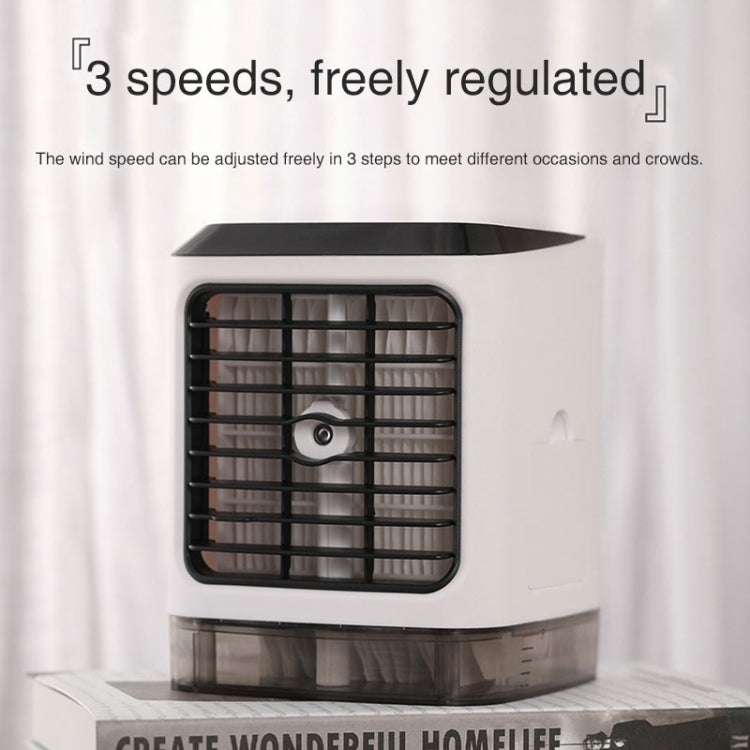 Mini Desktop Cooling Fan Humidifier Air Conditioning Fan Moisturizing Spray Fan