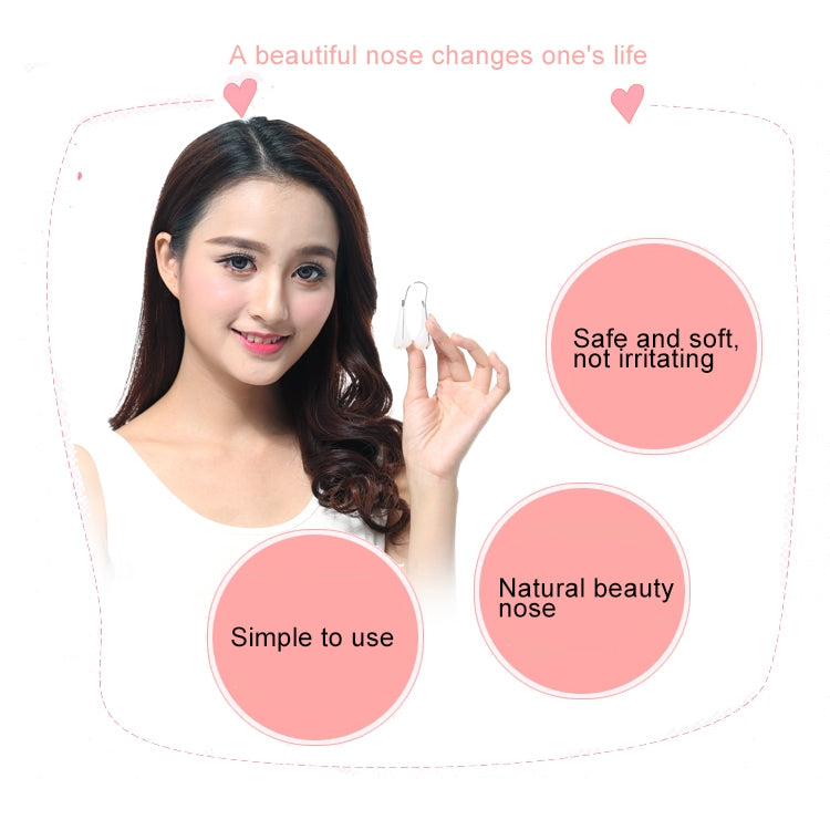 2 PCS Beauty Bridge of Nose Increased Device Nose Clip Braces Nasal Ting, Random Color Delivery