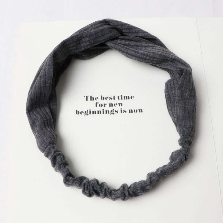 Women Temperament Knitting Cross Shape Hair Band, HC8960A, HC8960B, HC8960F, HC8960G, HC8960H, HC8960K, HC8960WR, HC8960Y