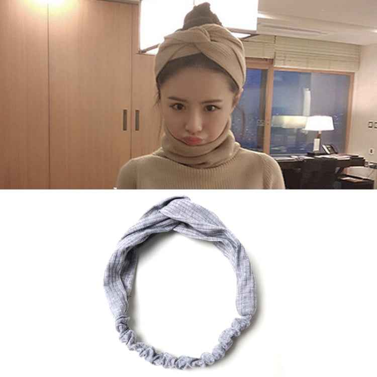 Women Temperament Knitting Cross Shape Hair Band