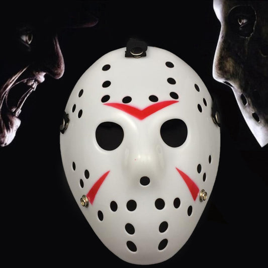 Halloween Party Cool Thicken Jason Mask, Red + White, Silver, Red + Yellow, Fluorescent Green, Gold