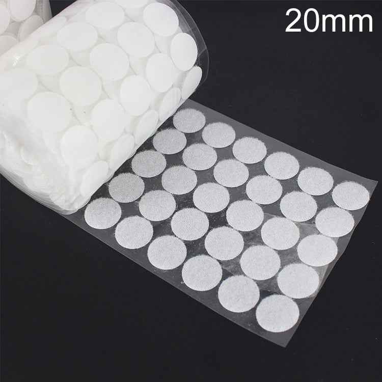 1000 PCS 20mm Round Nylon Adhesive Hook and Loop Fastener