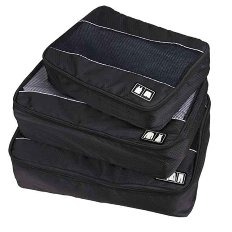 3 PCS / Sets Multi-function Football Texture 210D Polyester Waterproof Travel Clothes Underwear Storage Bag