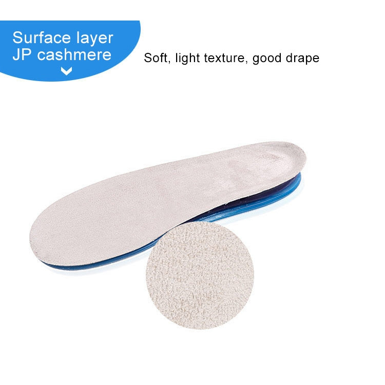 1 Pair Military Training Shock Resistance Sports Insoles Soft and Comfortable Stretch Thick Insoles, Size: L(43-46 Yards)