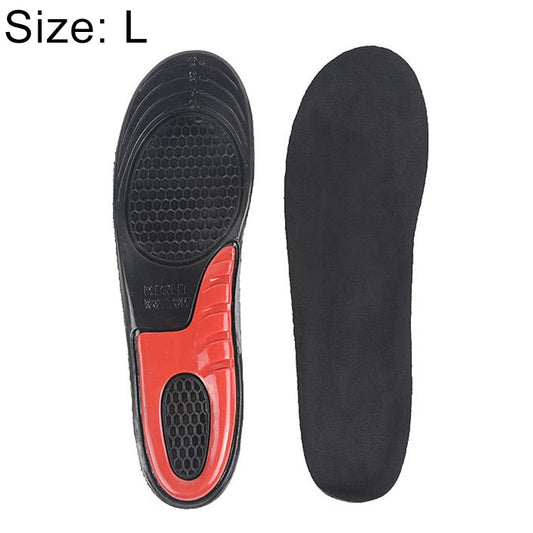 1 Pair Military Training Shock Resistance Sports Insoles Soft and Comfortable Stretch Thick Insoles, Size: L(43-46 Yards)