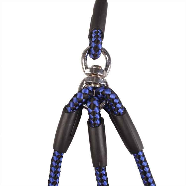 Pet Dog Nylon 3 in 1 Traction Rope Pet Walking Leads With Handle, Length: 124cm